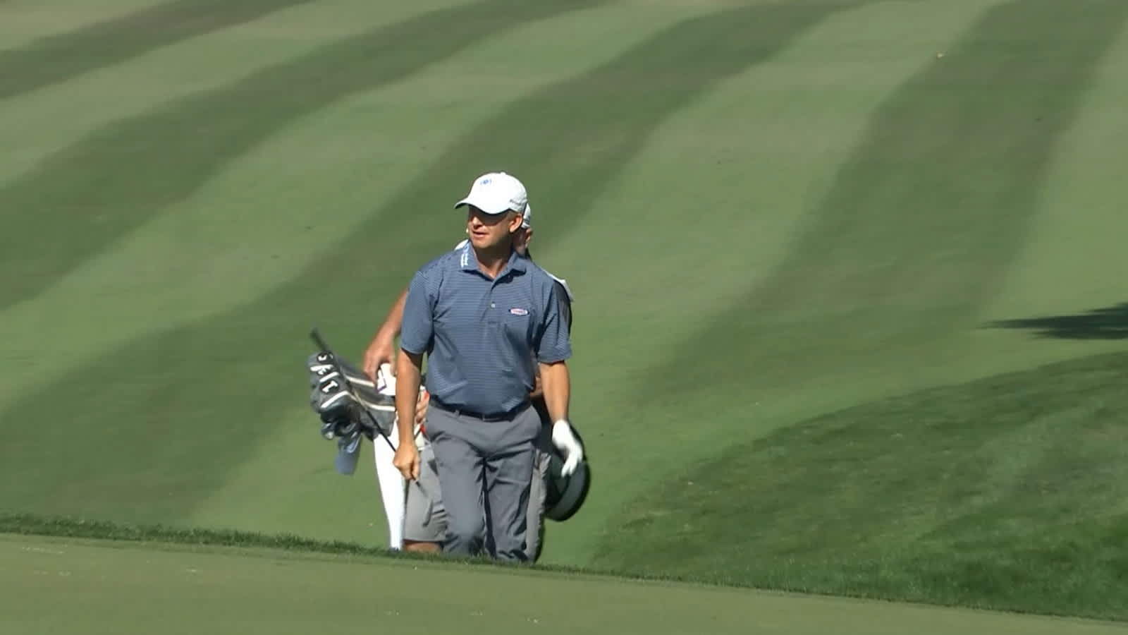David Toms' no-look eagle hole-out at PowerShares QQQ