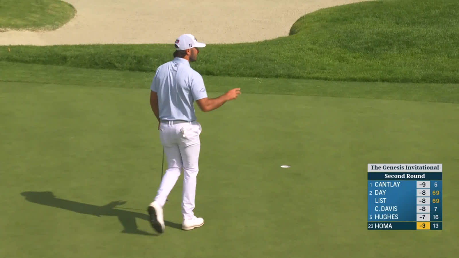 Max Homa makes 13-footer for birdie after nice tee shot at Genesis