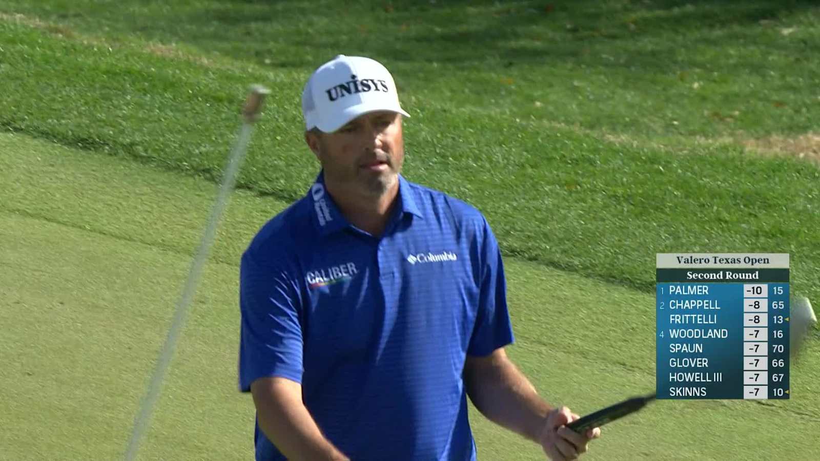 Ryan Palmer makes birdie on No. 15 at Valero