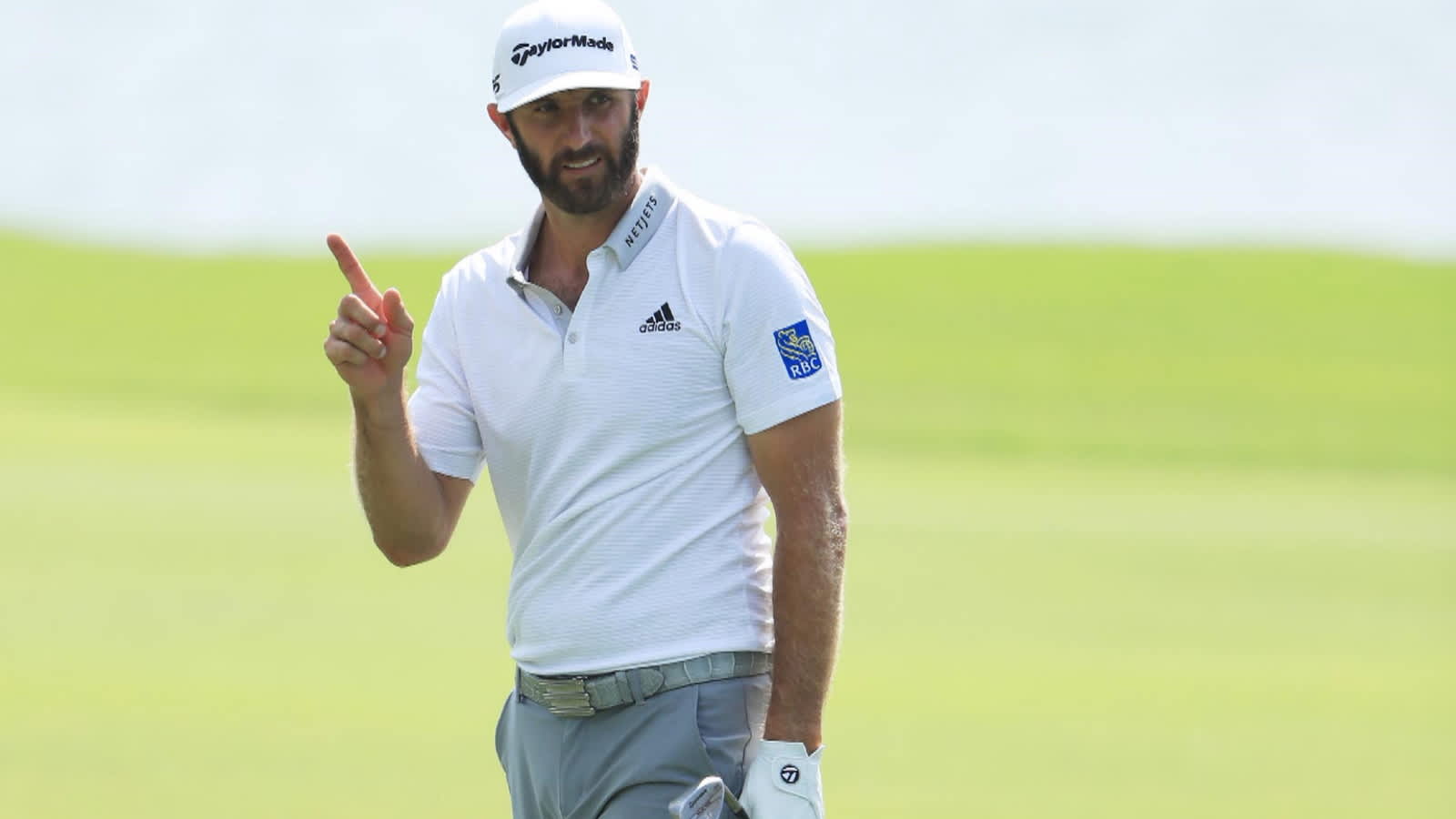 Dustin Johnson takes the 36-hole lead at TOUR Championship