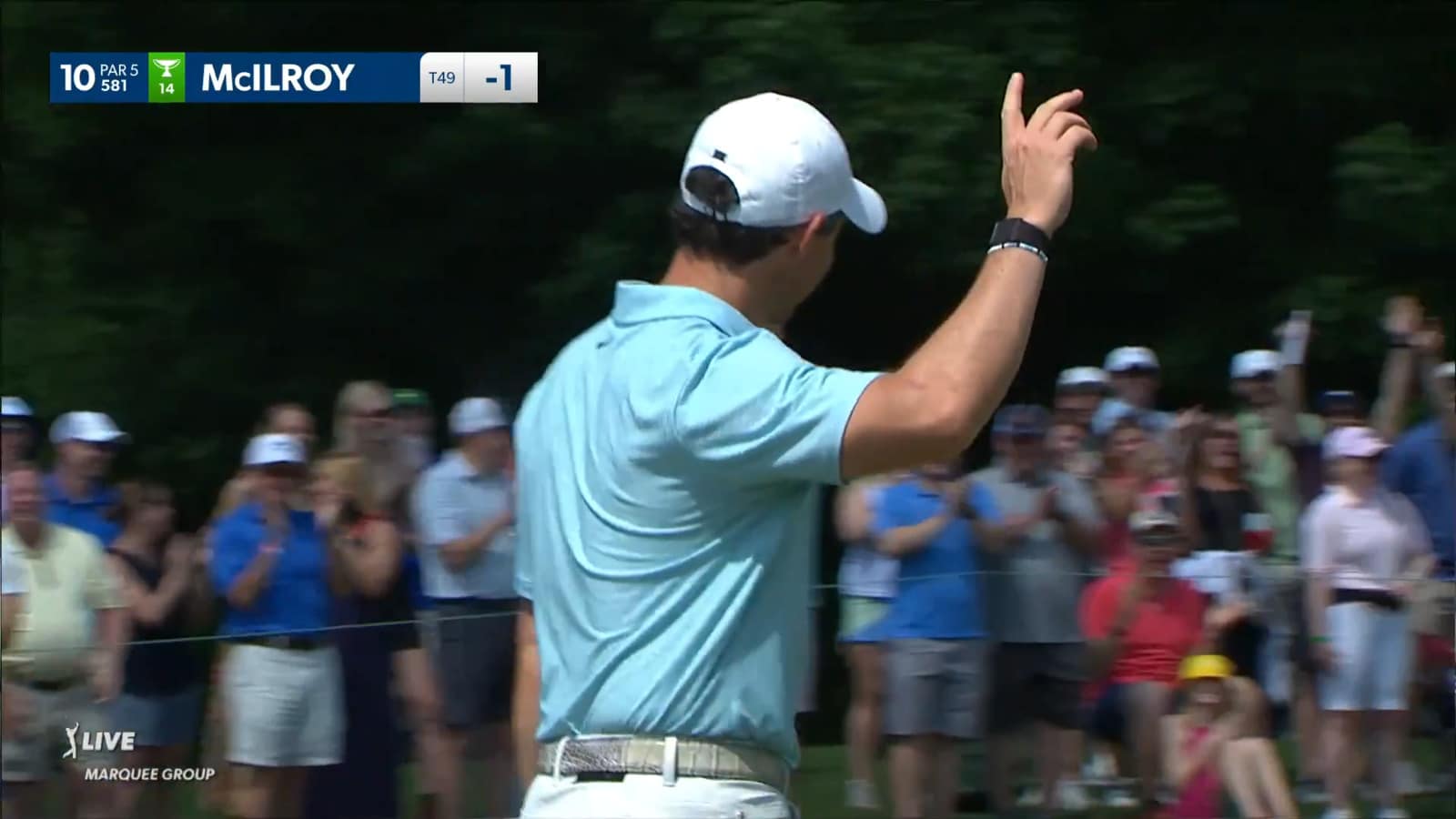 Rory McIlroy buries 71-foot putt for eagle at Wells Fargo