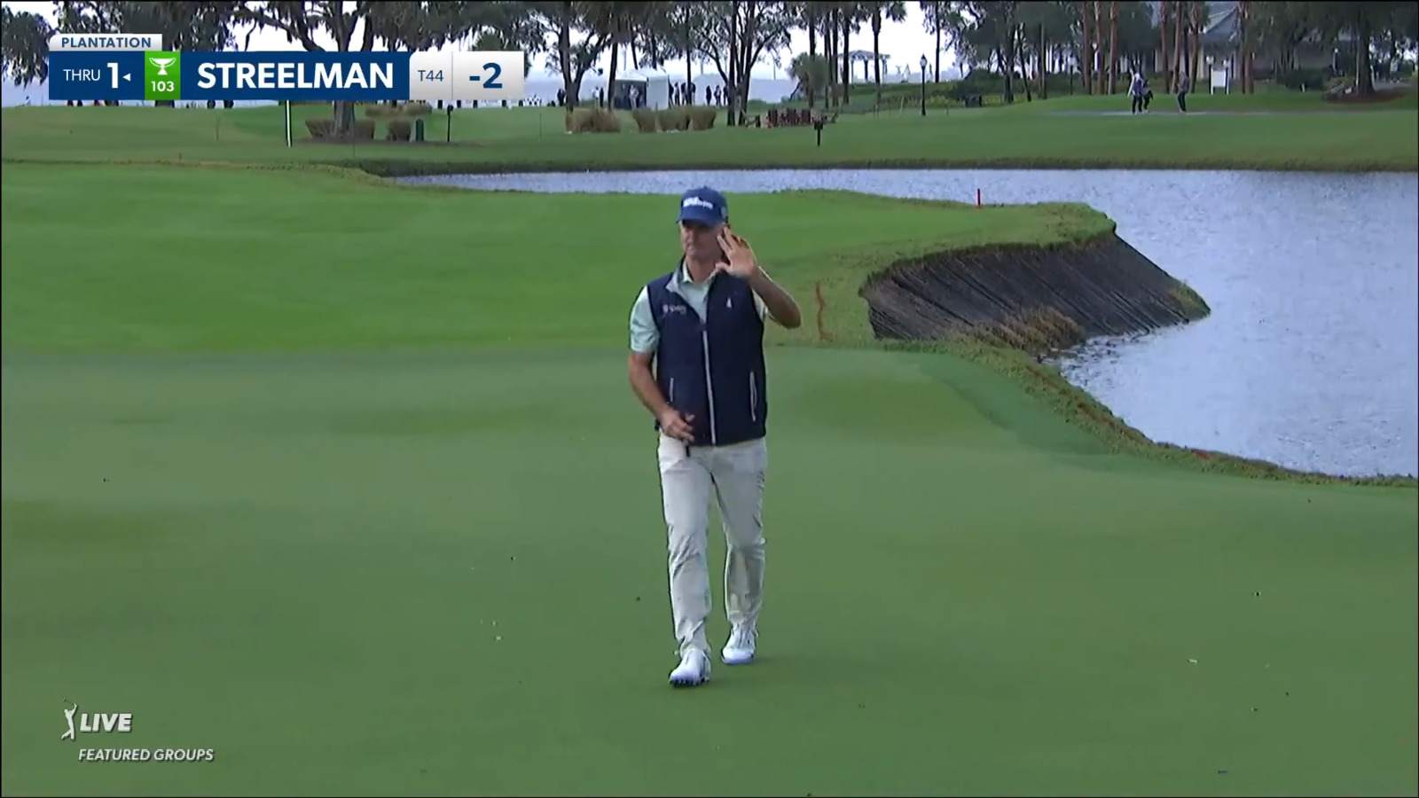 Kevin Streelman sticks wedge tight to set up birdie at The RSM Classic
