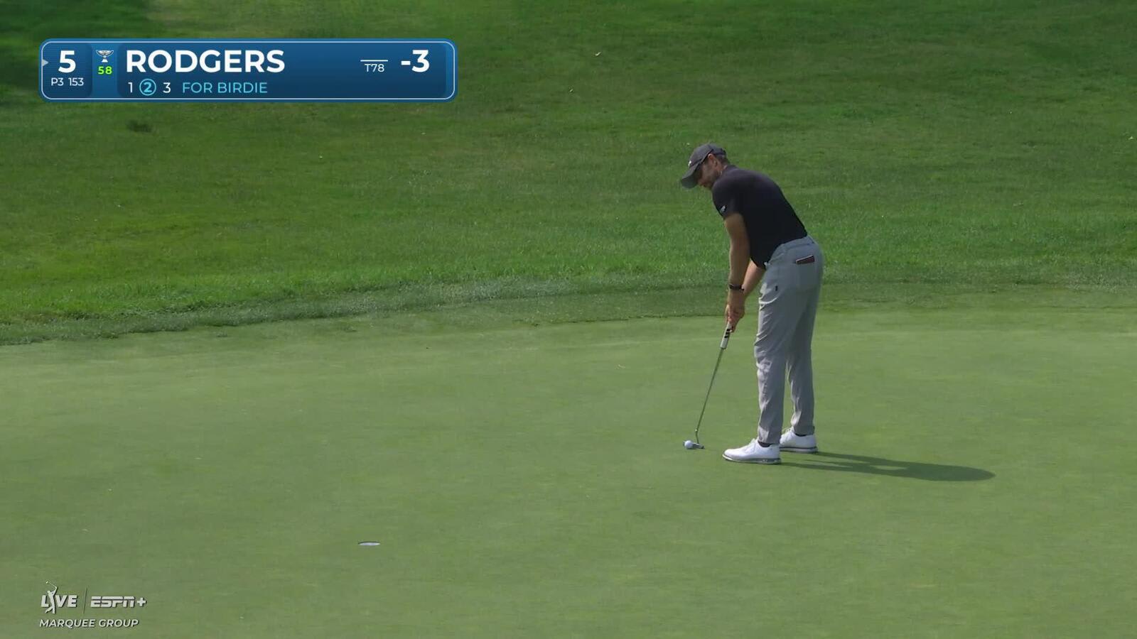 Patrick Rodgers makes birdie on No. 5 at Rocket Classic