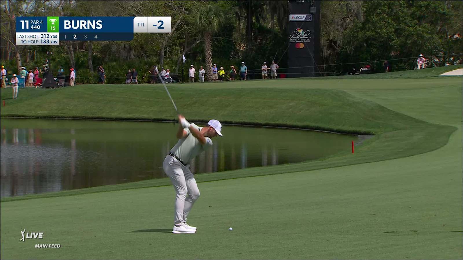 Sam Burns makes easy swing with wedge and birdies at Arnold Palmer