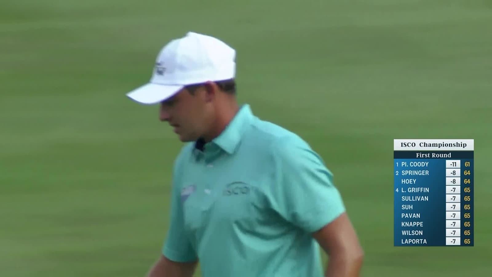 Cooper Musselman hits approach tight and birdies at ISCO Championship