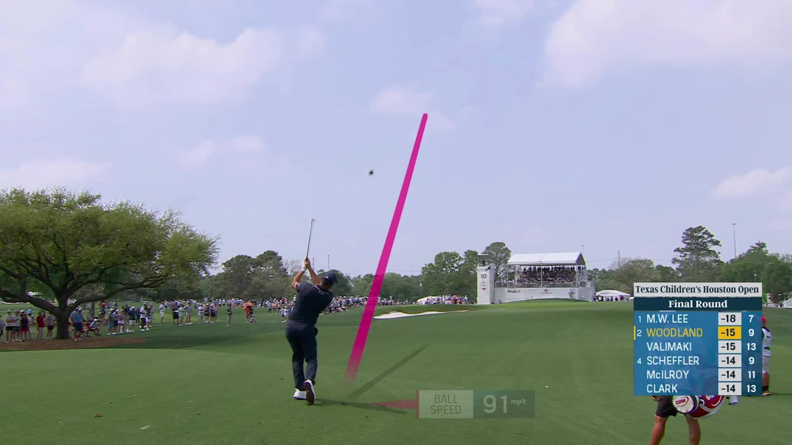Gary Woodland makes birdie on No. 10 at Houston Open