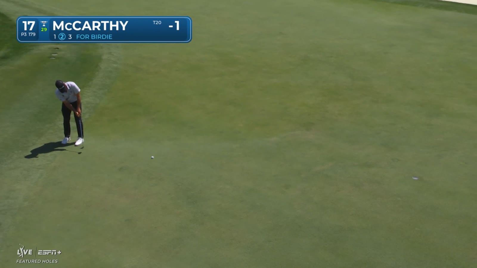 Denny McCarthy drops in 23-foot birdie putt at RBC Heritage