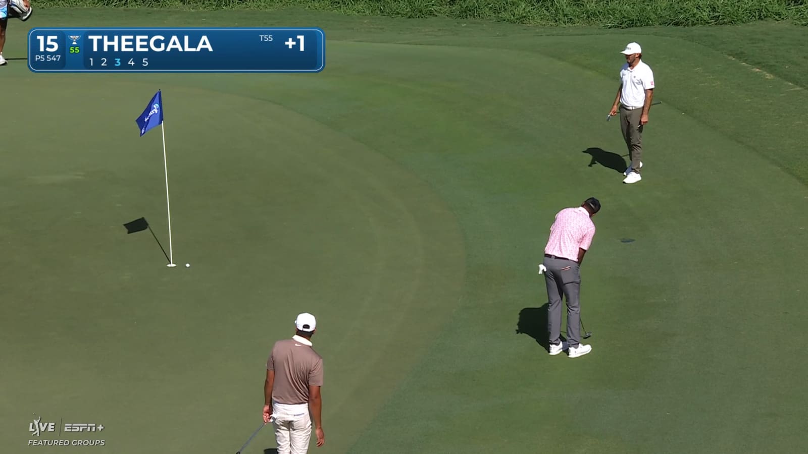 Sahith Theegala holes Eagle putt from off the green at The Sentry