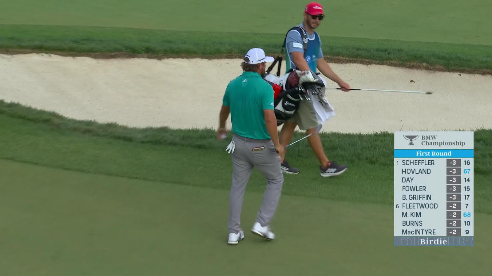 Andrew Novak makes birdie on No. 16 at BMW Championship