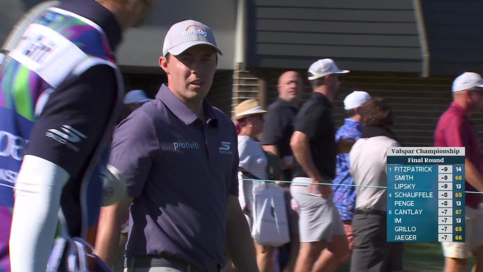 Matt Fitzpatrick sinks clutch 30-foot birdie putt on No. 15 at Valspar