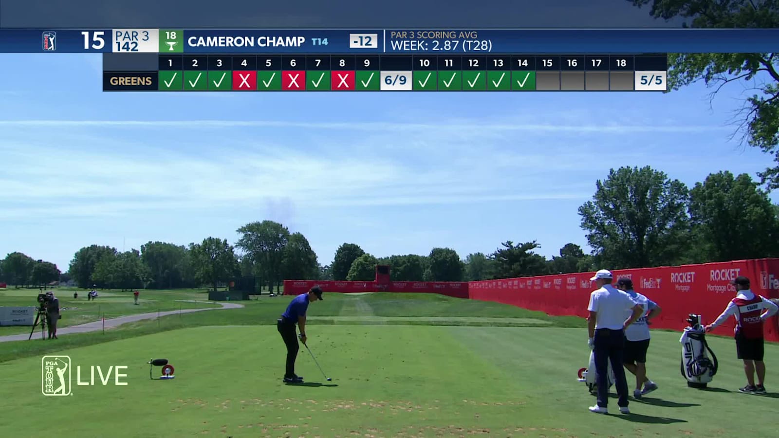 Cameron Champ makes birdie on No. 15 in Round 4 at Rocket Mortgage