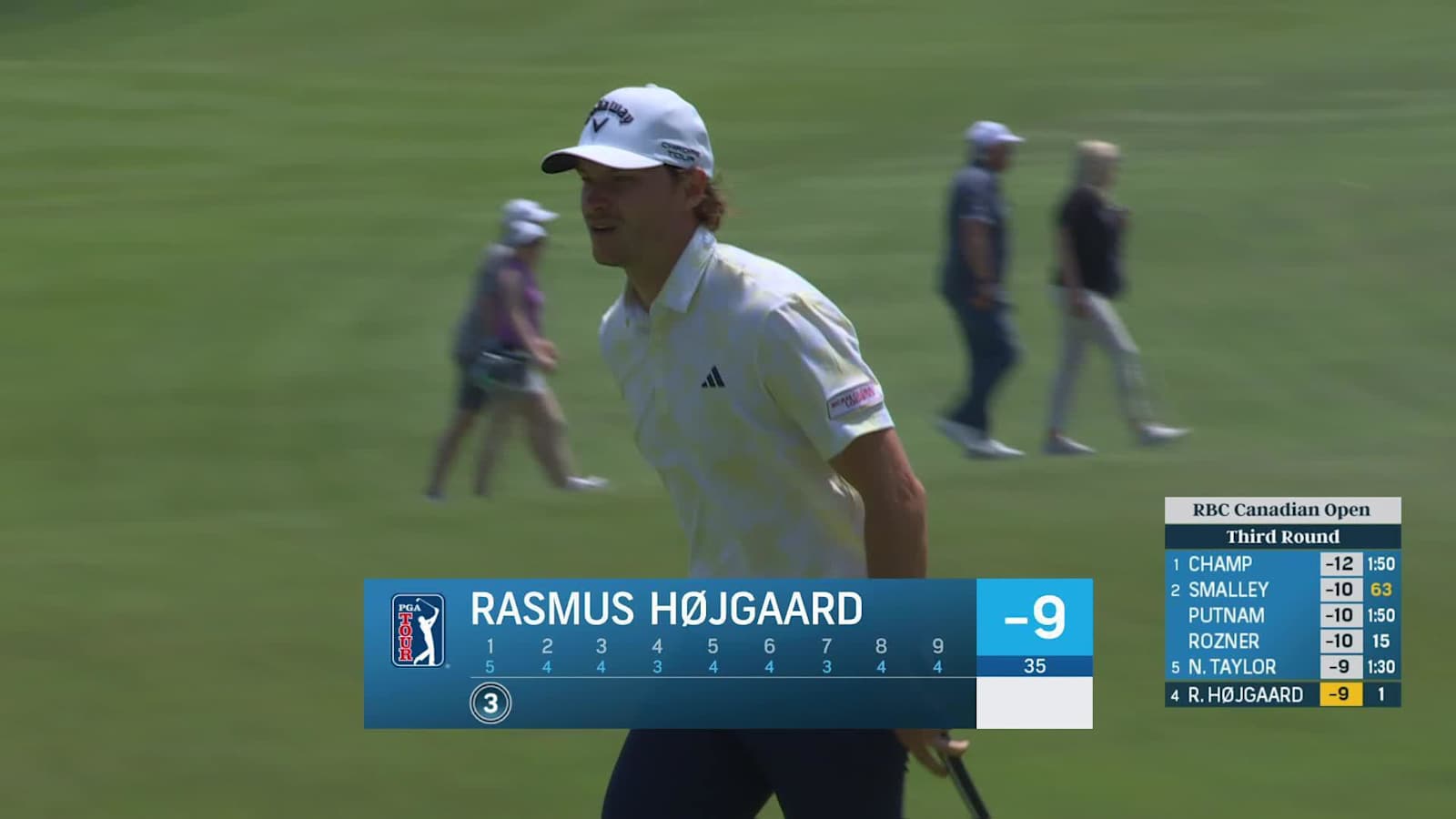 Rasmus Højgaard drains eagle putt to begin day at RBC Canadian