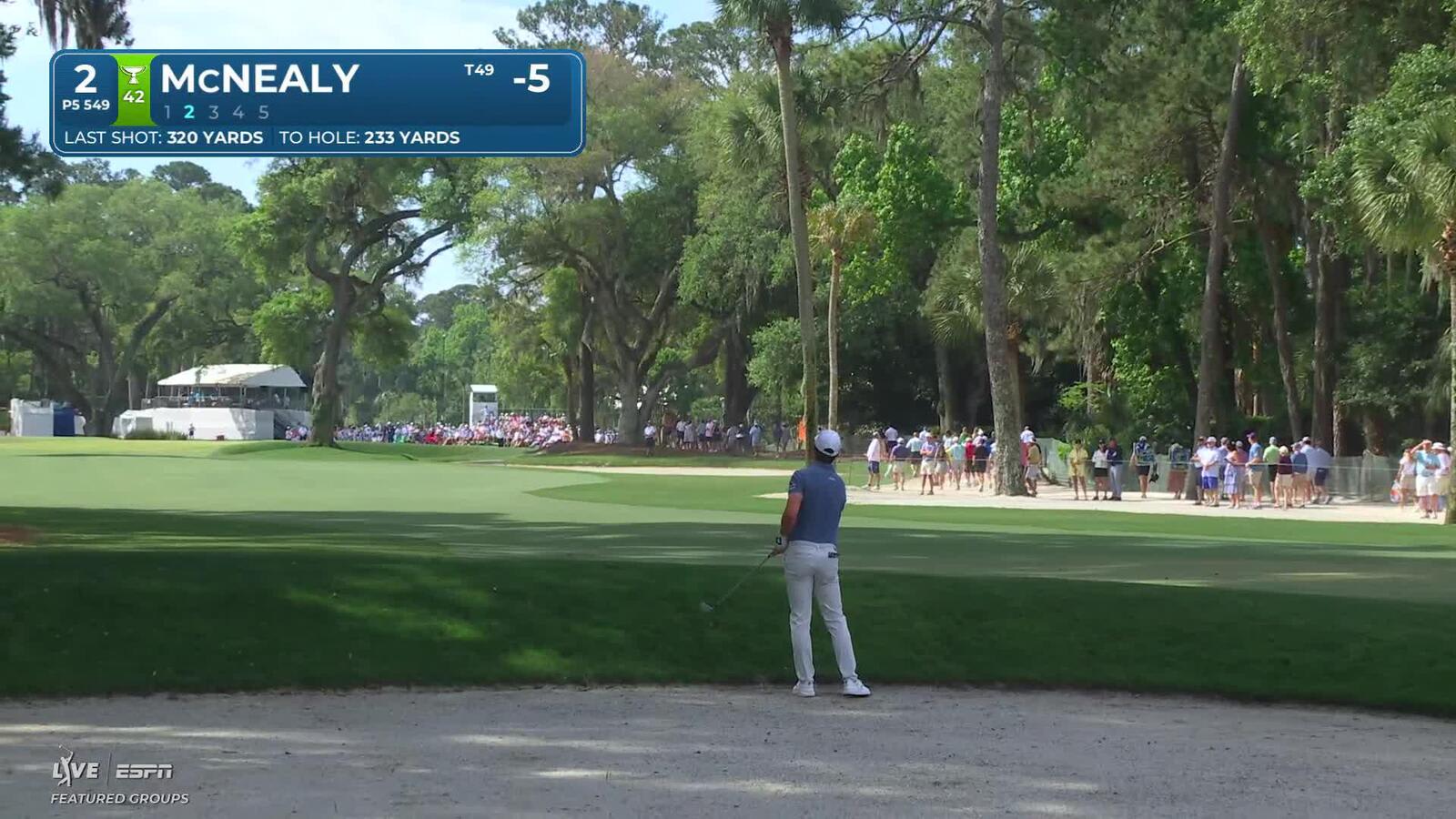 Maverick McNealy sinks 4-foot putt for birdie on No. 2 at RBC Heritage