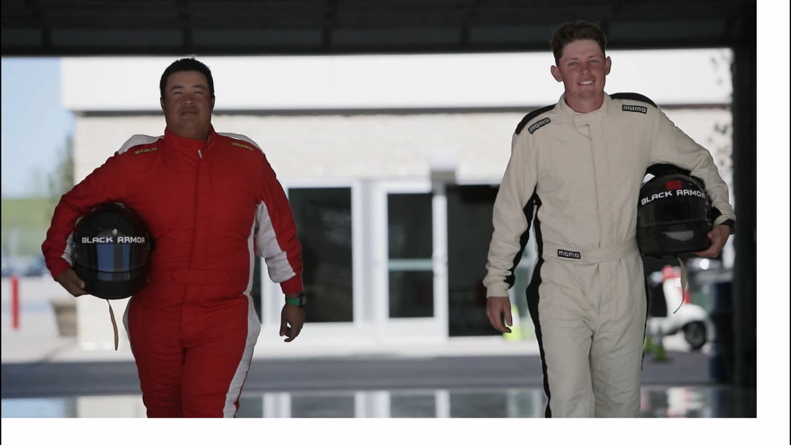 Cameron Smith and Kiradech Aphibarnrat hit the racetrack