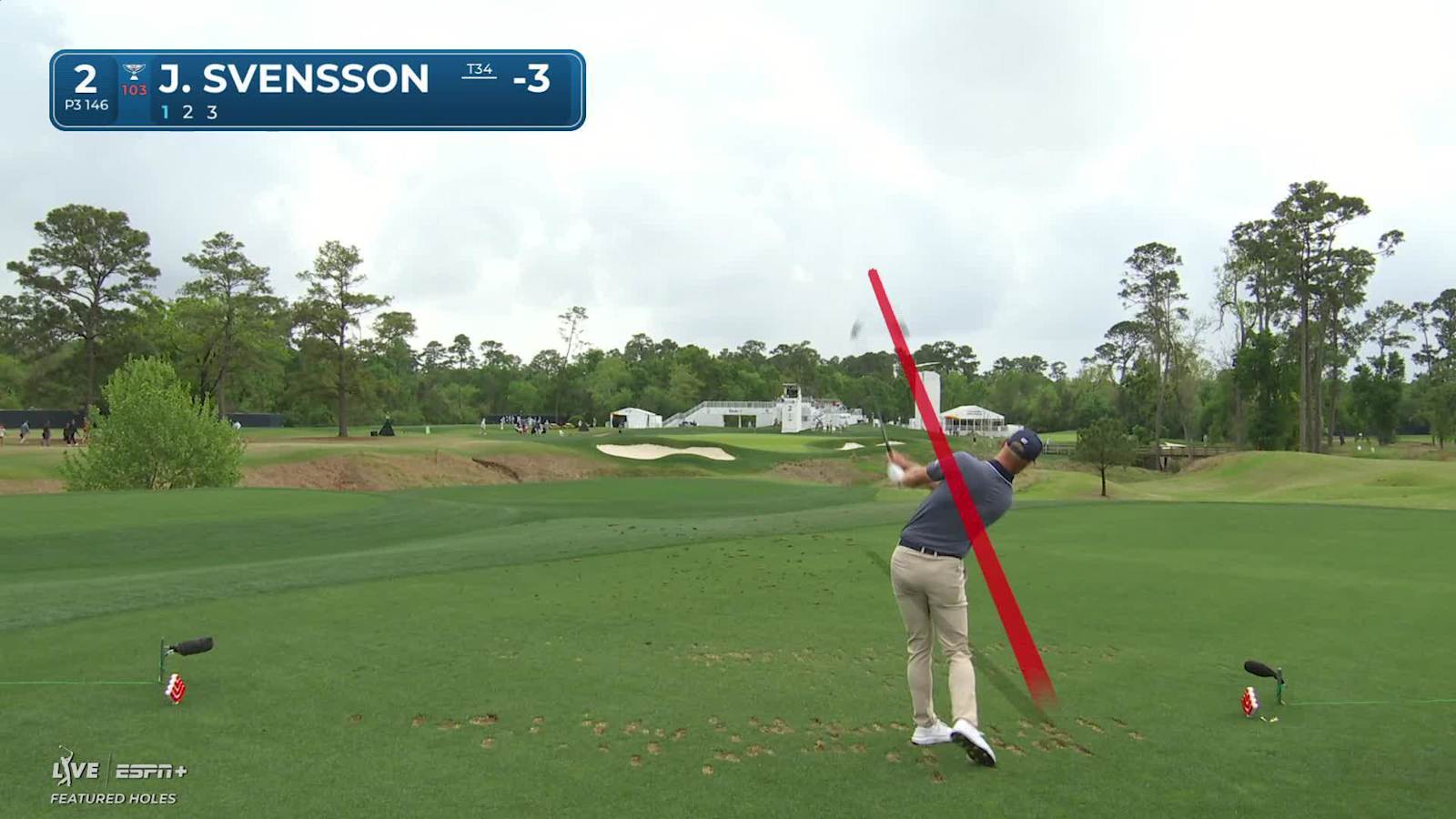 Jesper Svensson spins tee shot to set up birdie at Houston Open