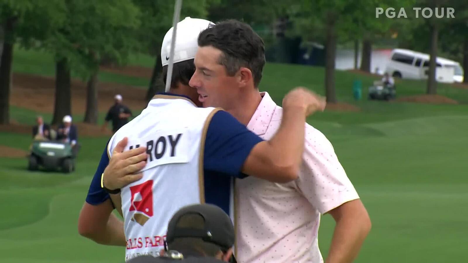 Rory McIlroy’s two-putt on No. 18 seals victory at Wells Fargo