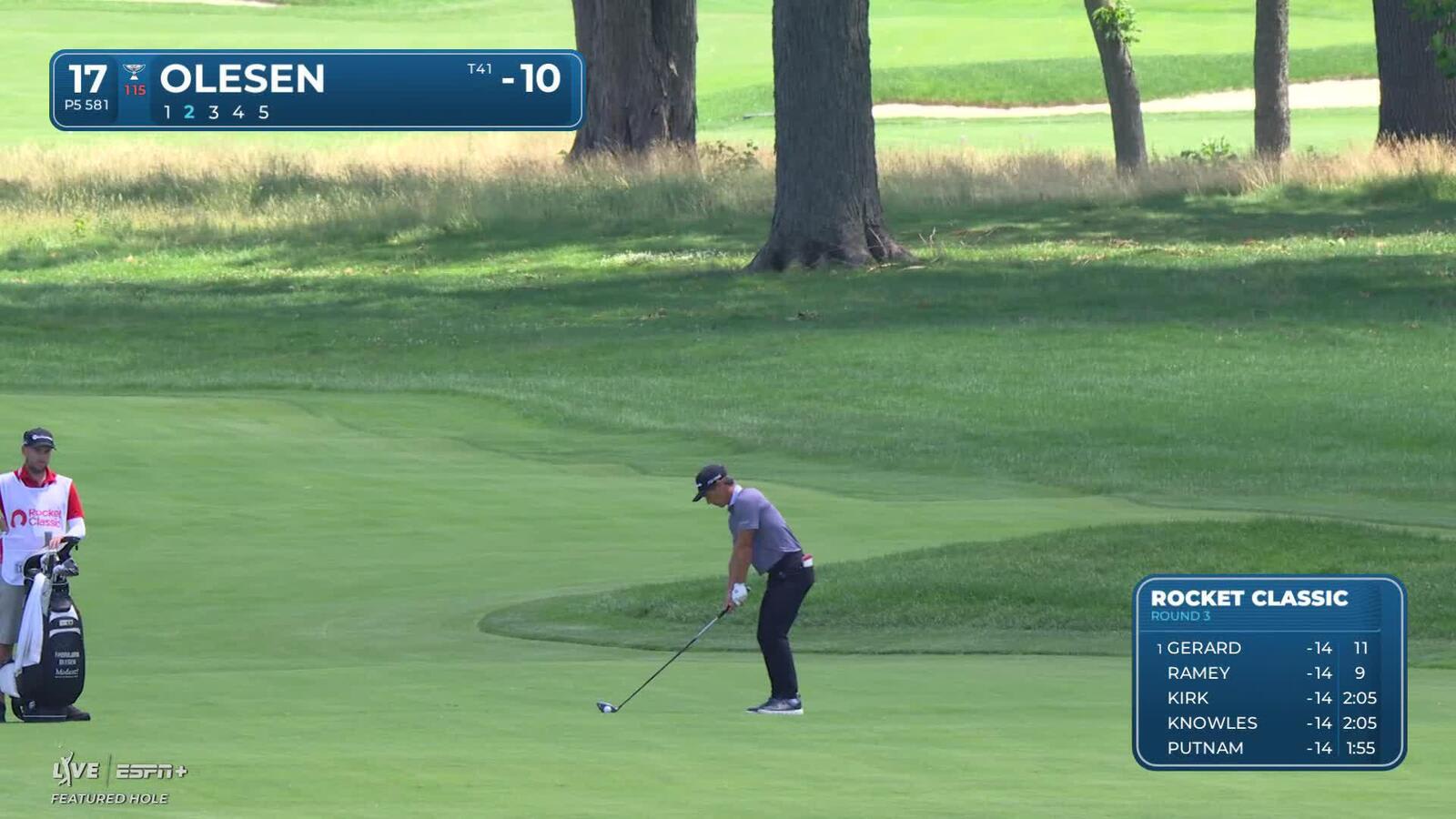 Thorbjørn Olesen makes birdie on No. 17 at Rocket Classic