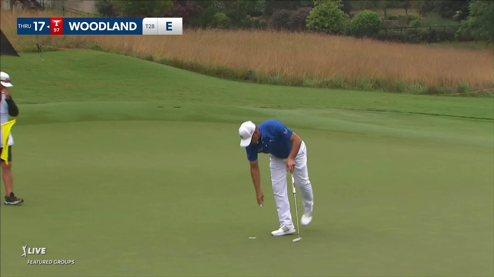 Gary Woodland makes birdie on No. 8 at Wyndham