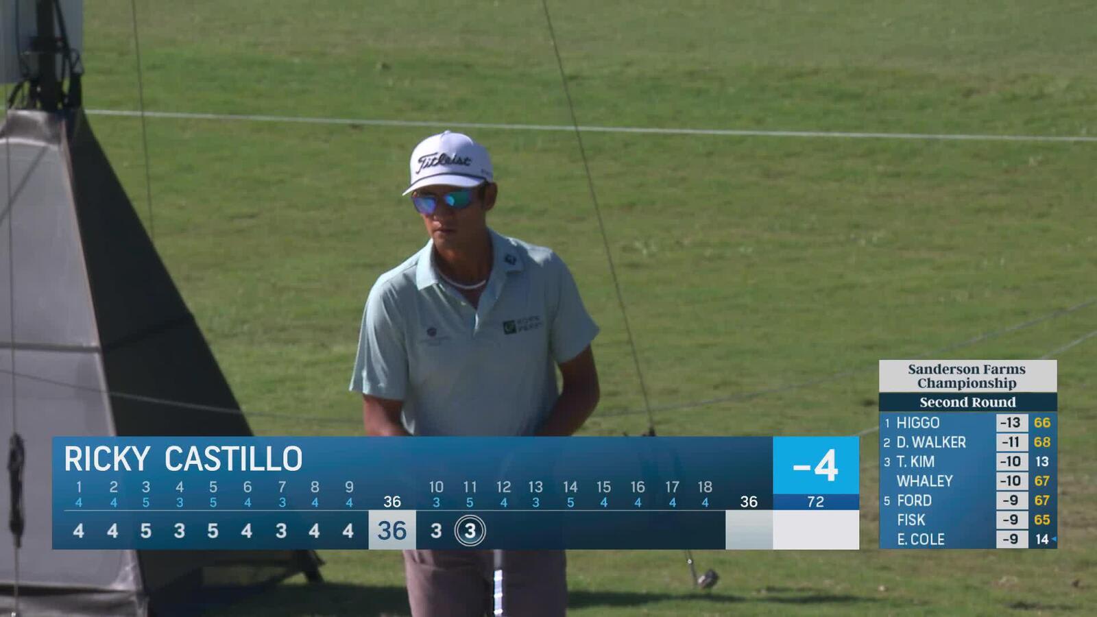 Ricky Castillo holes out 83-yard bunker shot for eagle at Sanderson Farms