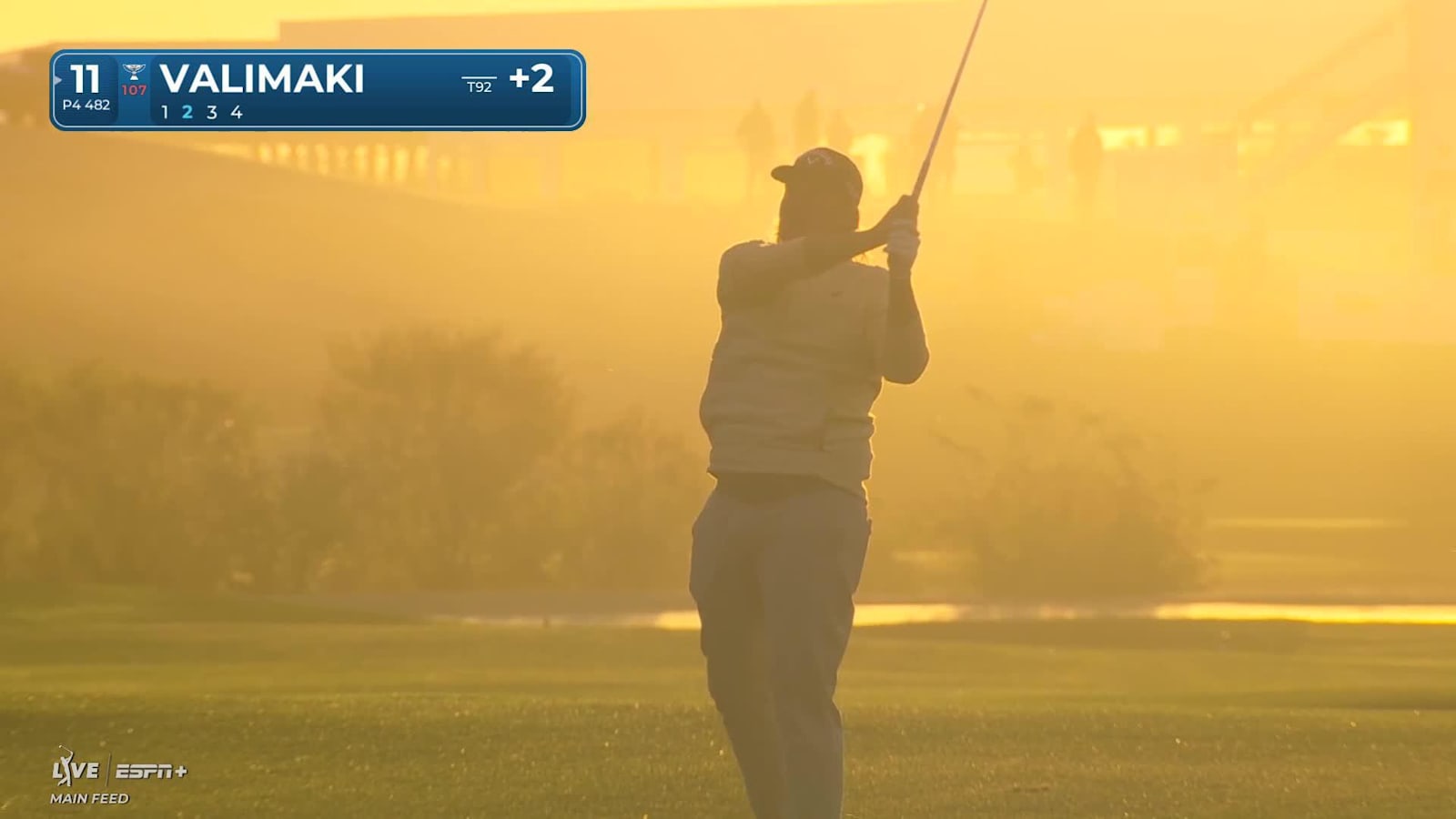 Sami Valimaki uses the hill to set up birdie at WM Phoenix Open
