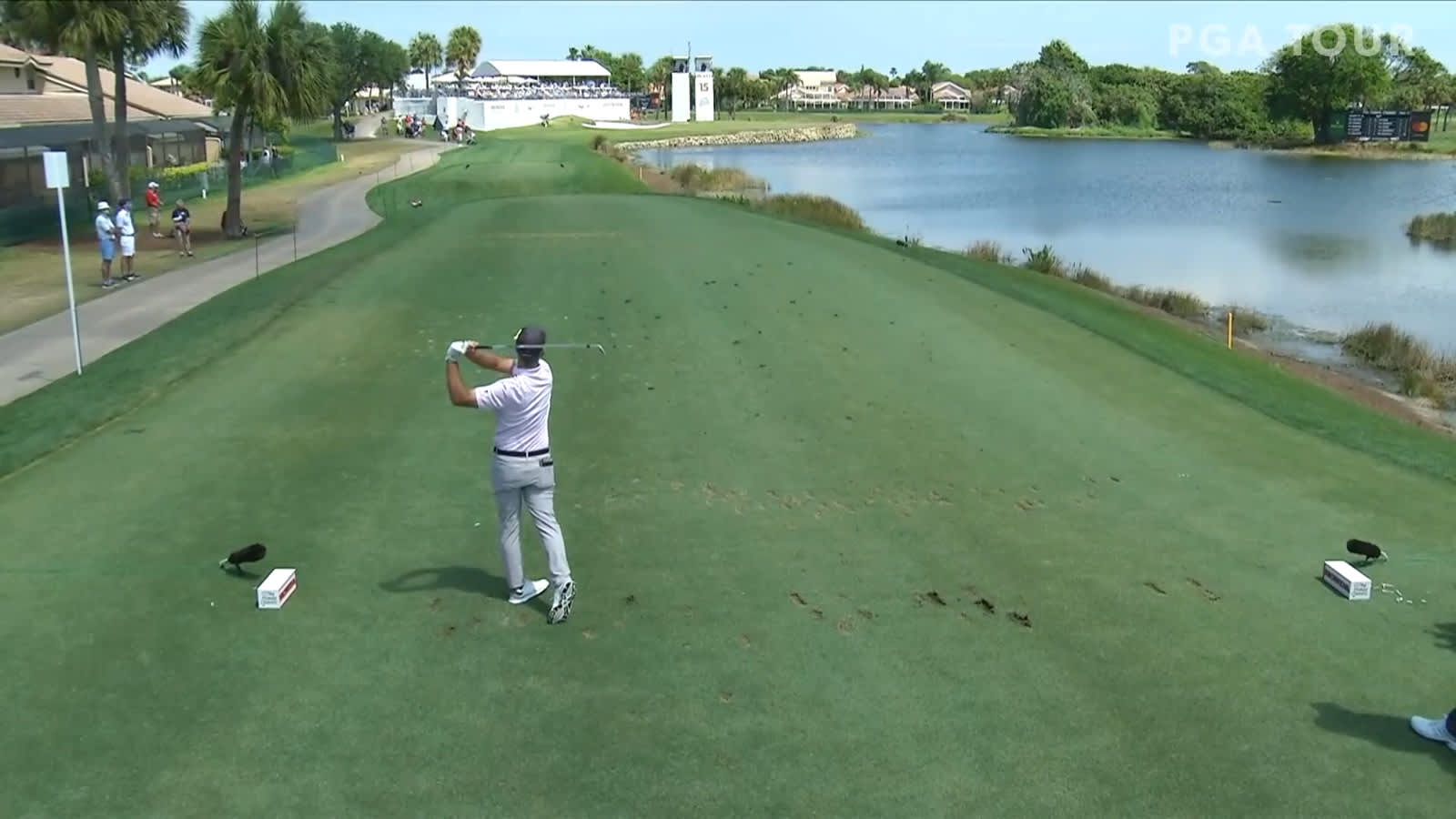 Kevin Streelman's tee shot lands within 2 feet at Honda