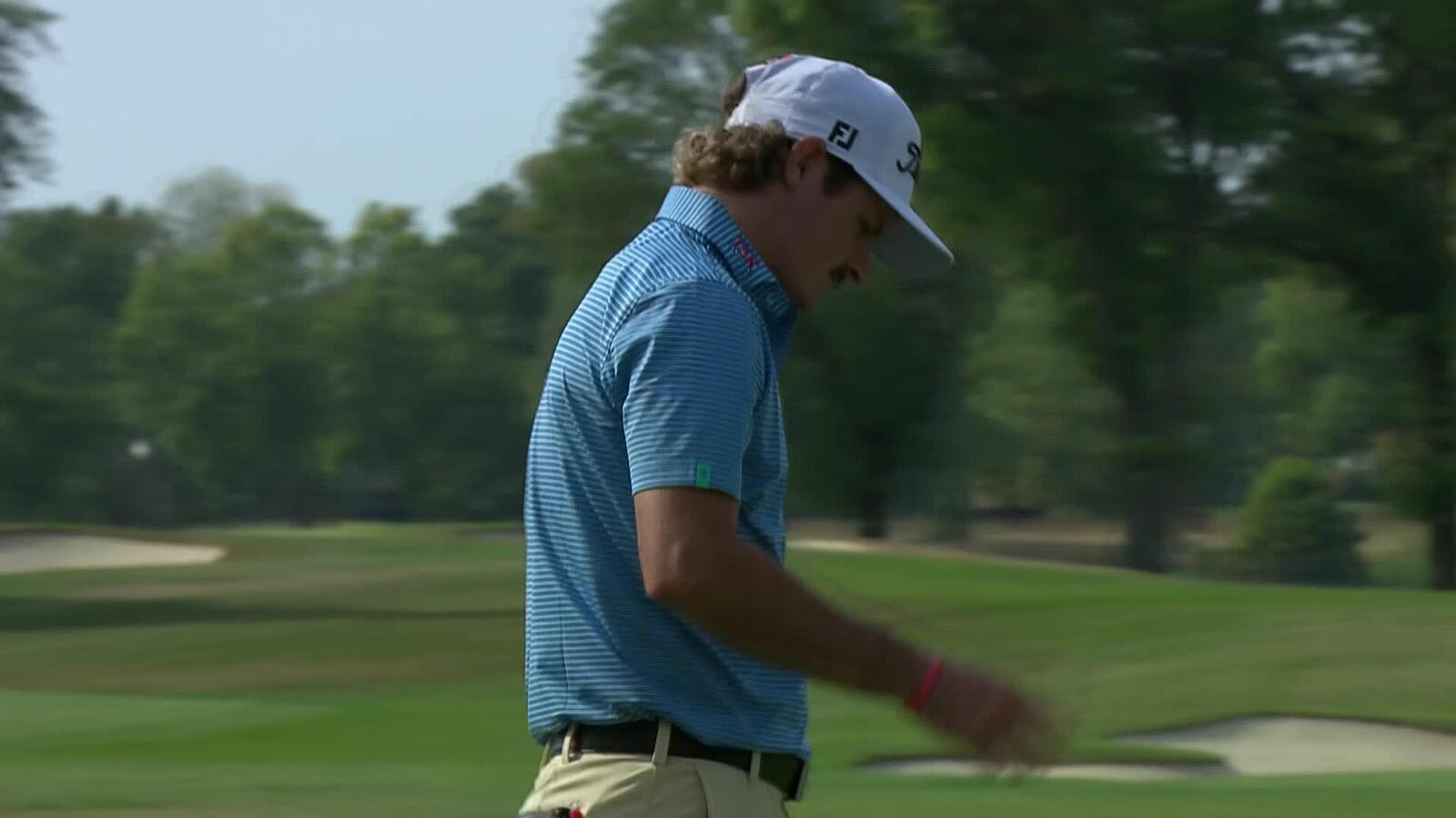 Billy Tom Sargent makes birdie on No. 18 at Nationwide Children's