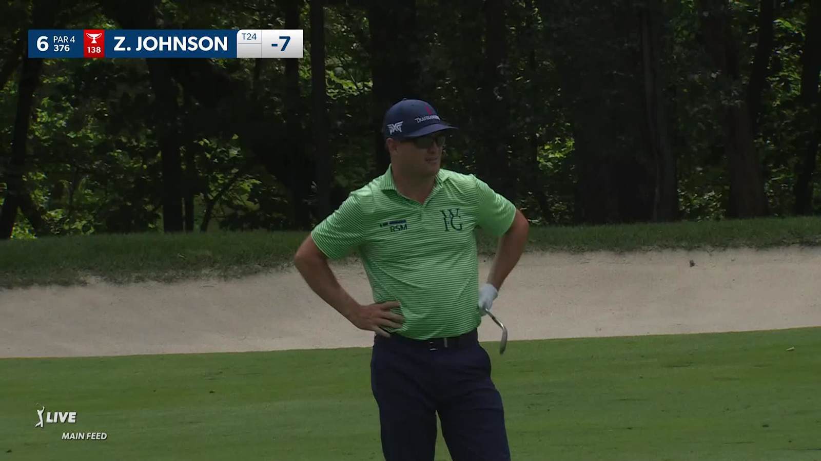 Zach Johnson's crafty chip drops in the hole for birdie at John Deere