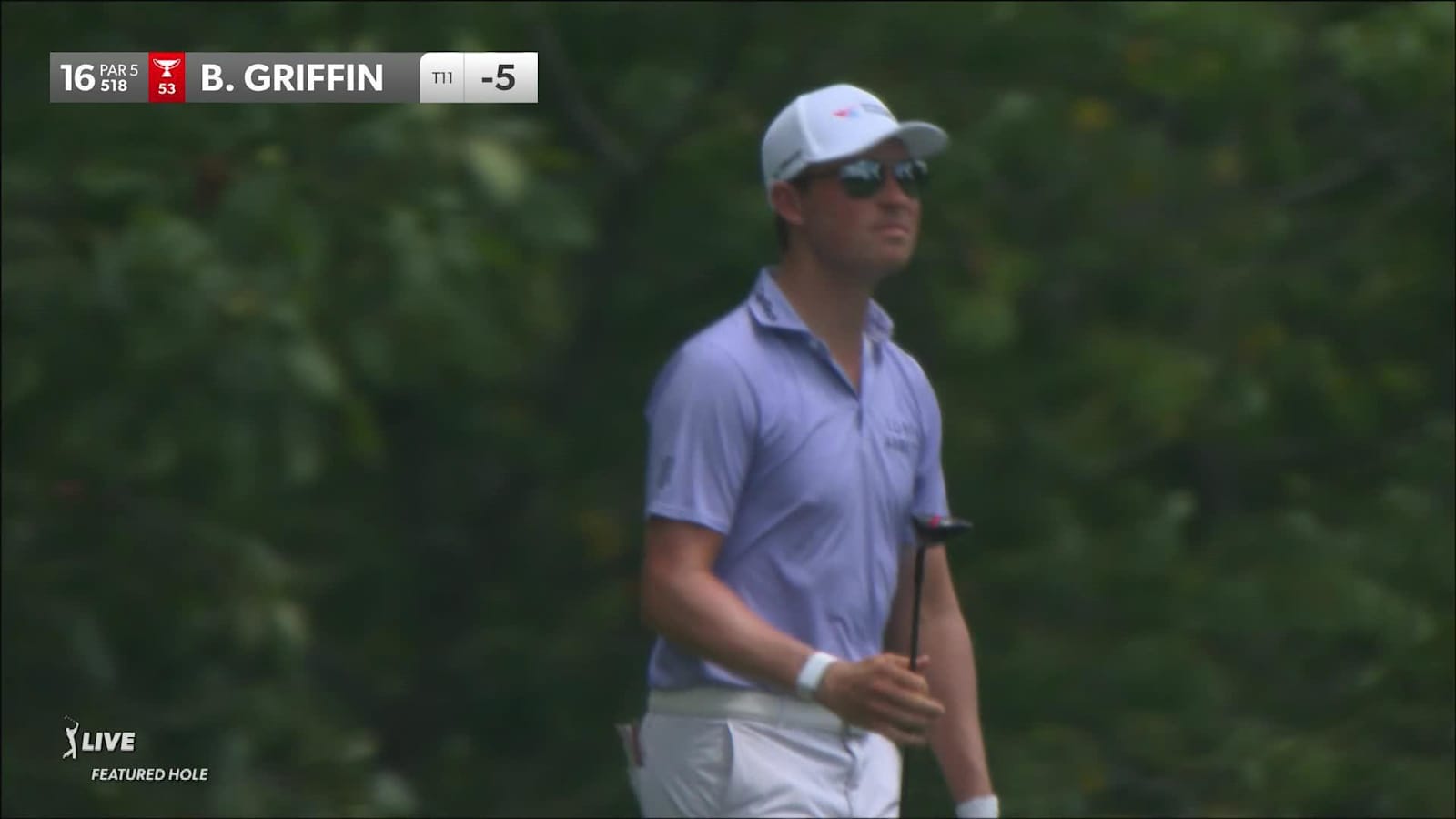 Ben Griffin makes birdie on No. 16 at FedEx St. Jude