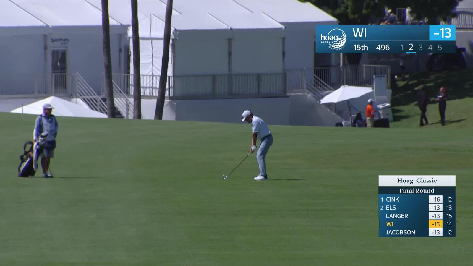 Charlie Wi makes birdie on No. 15 at Hoag Classic