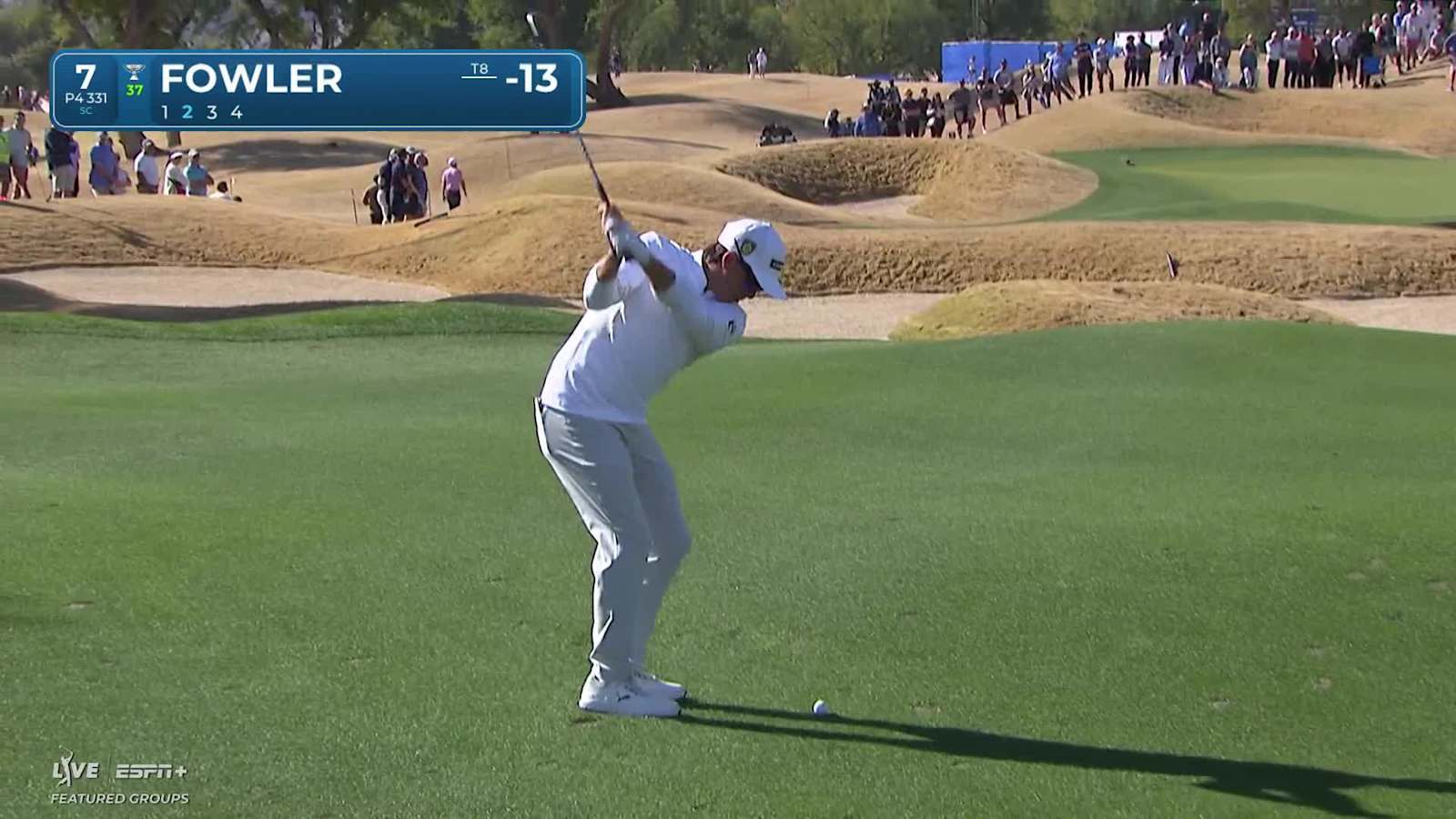 Rickie Fowler uses slope to perfection and birdies at The American Express