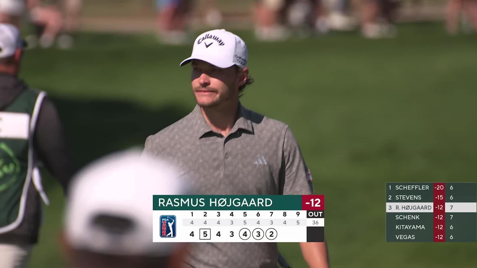 Rasmus Højgaard sinks a 56-foot birdie putt on No. 7 at THE CJ CUP