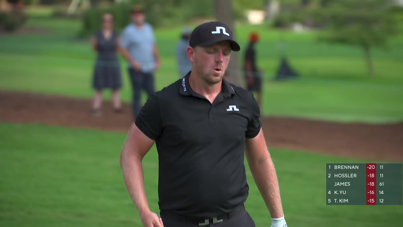 Matt Wallace's 179-yard approach sets up birdie on No. 18 at Wyndham