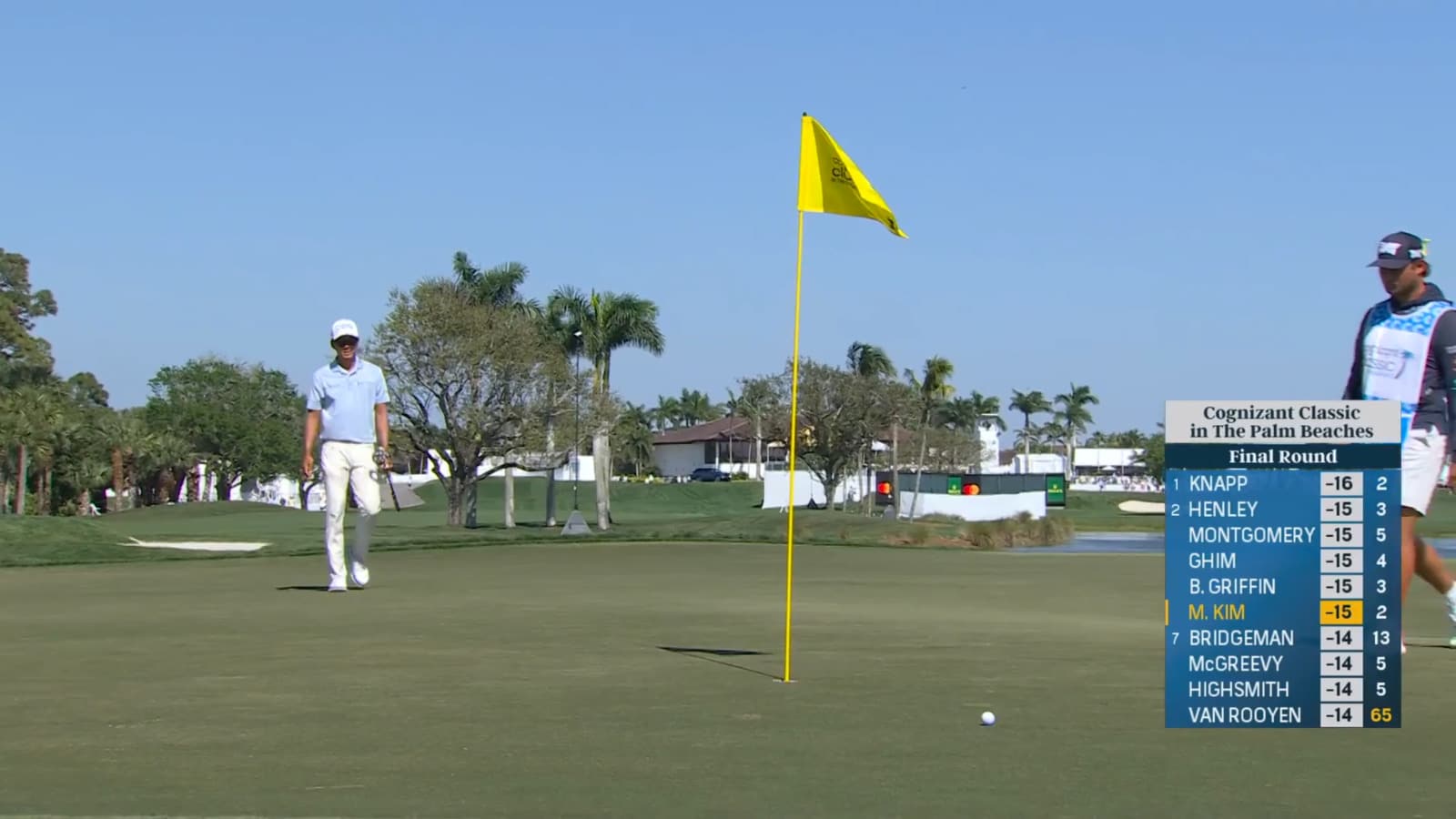 Michael Kim reaches in two to set up birdie at Cognizant Classic