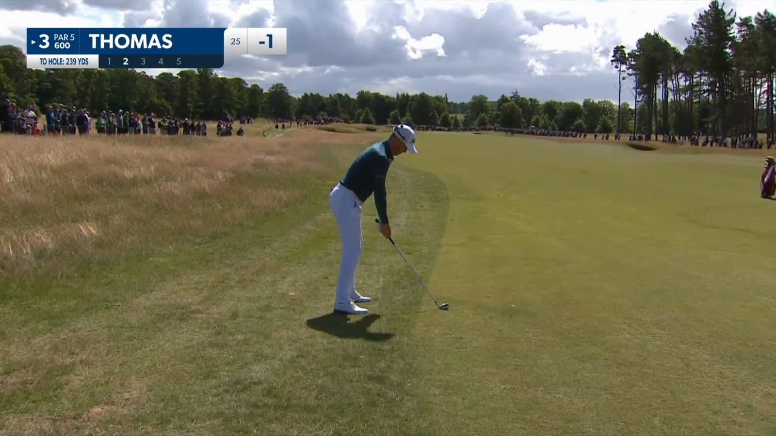 Justin Thomas uses nice approach to set up birdie at Genesis Scottish Open