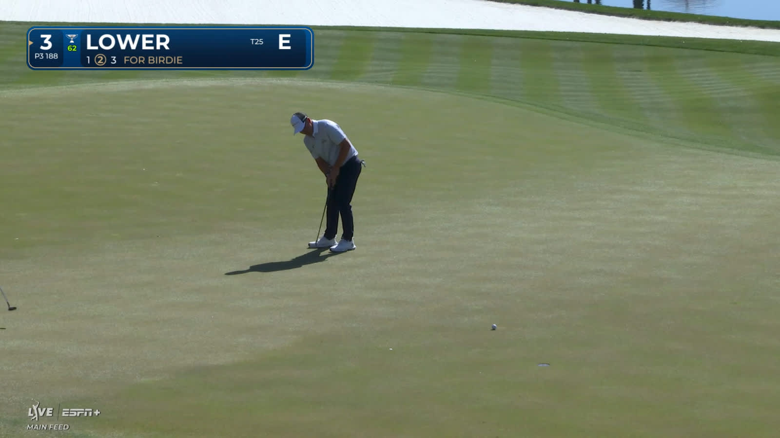Justin Lower drips in 22-foot birdie putt at THE PLAYERS
