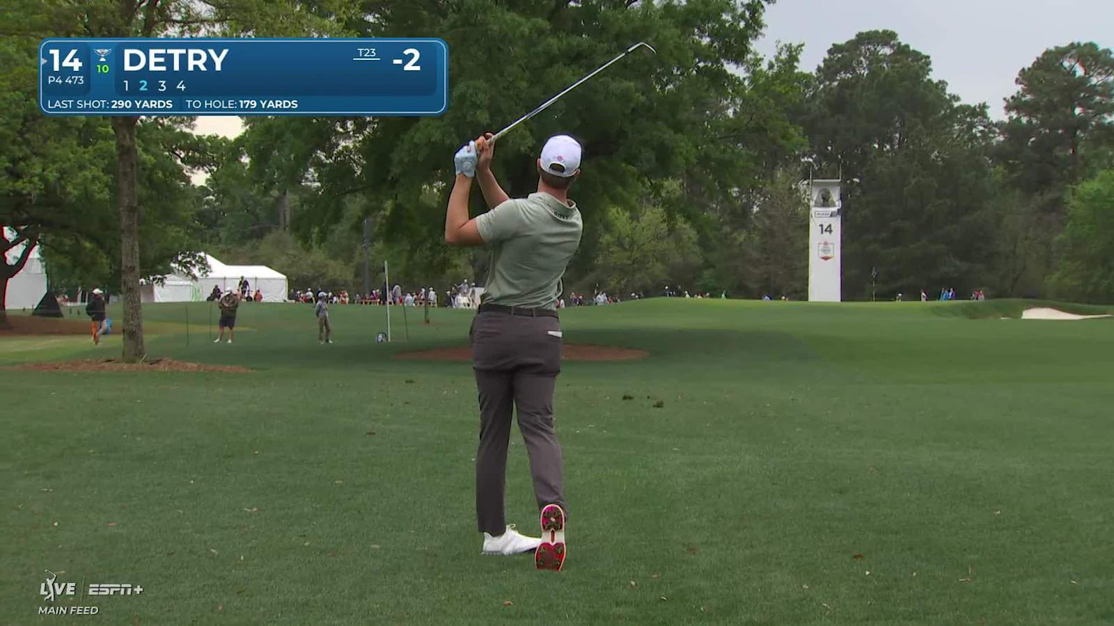 Thomas Detry hits it close to set up birdie at Houston Open