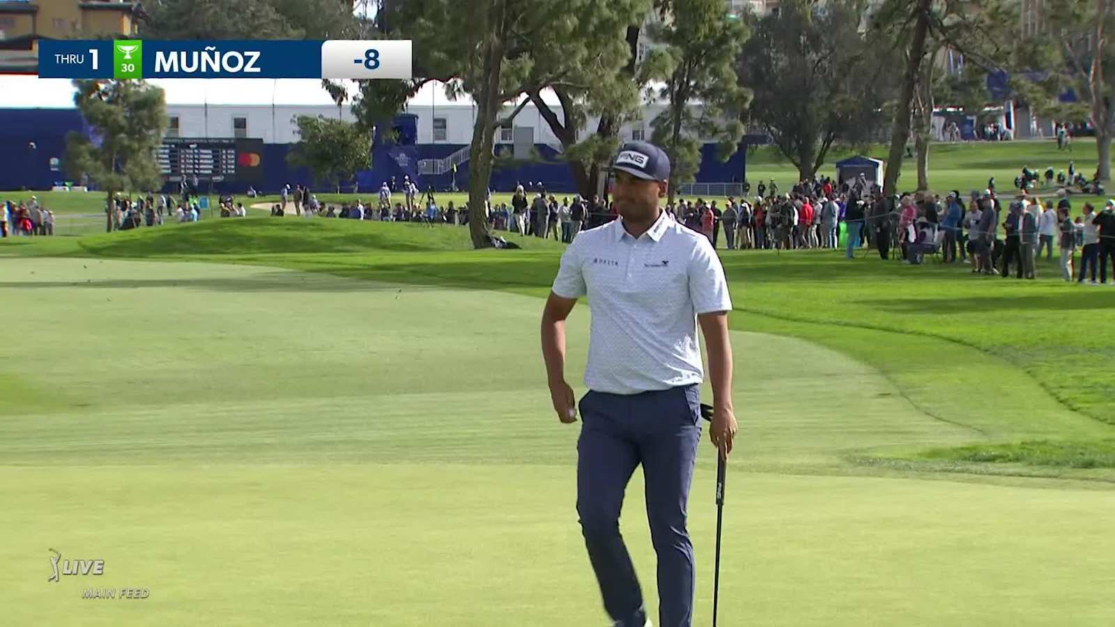Sebastián Muñoz's impressive second leads to birdie at Farmers