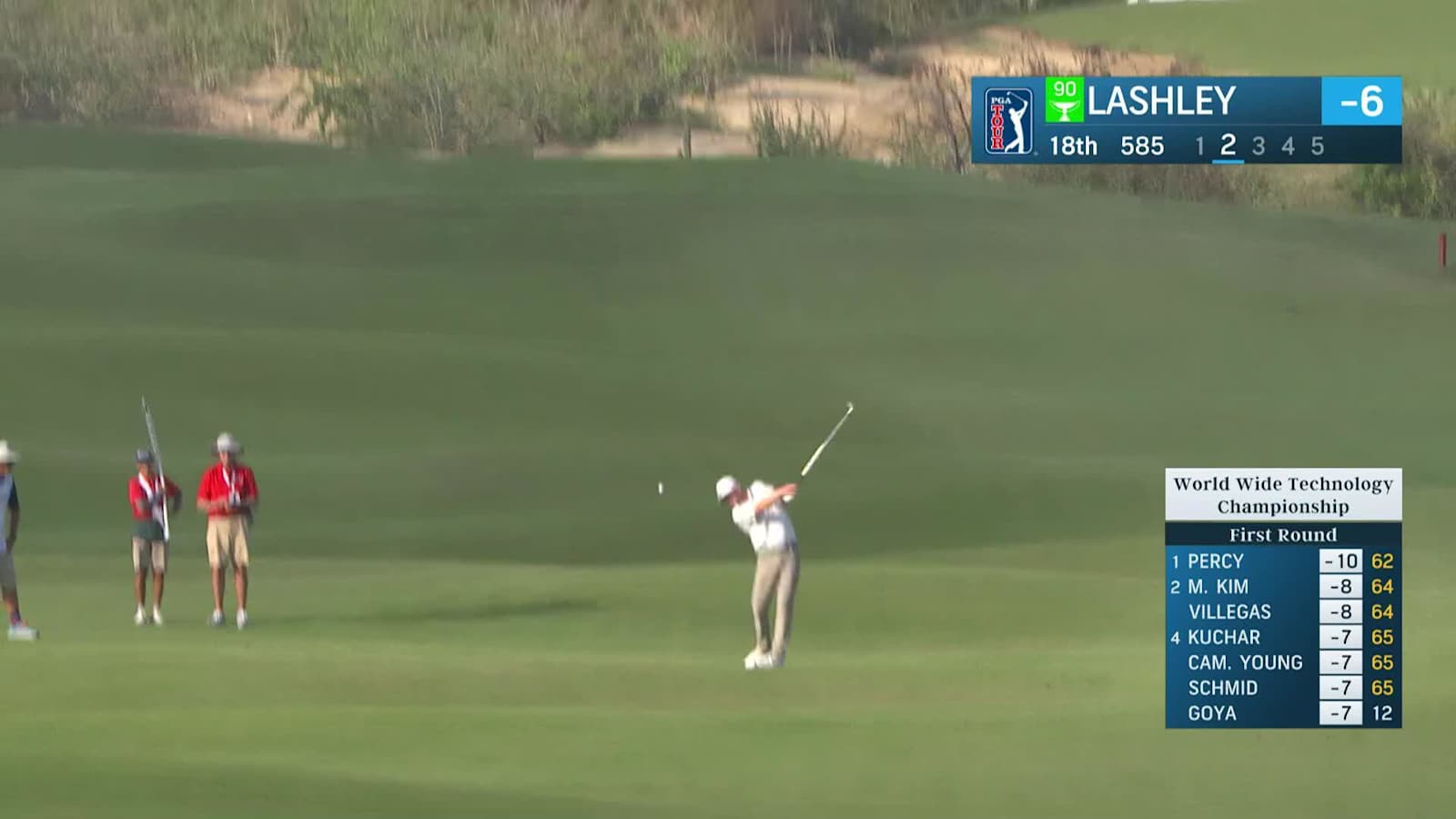 Nate Lashley's impressive second leads to eagle at World Wide Technology