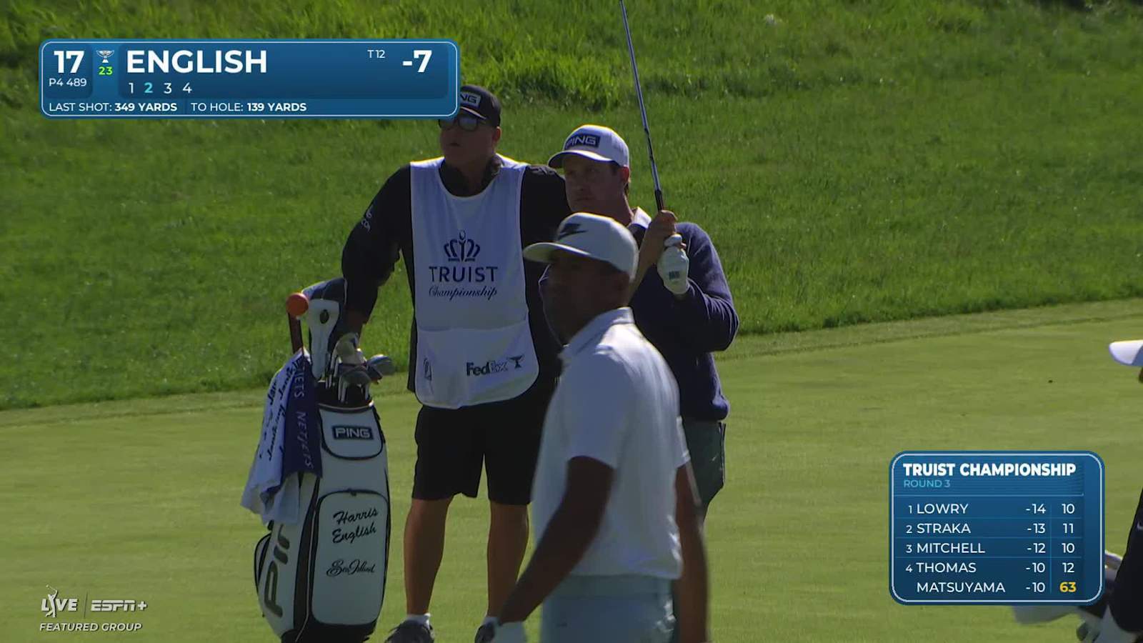 Harris English makes birdie on No. 17 at Truist Championship