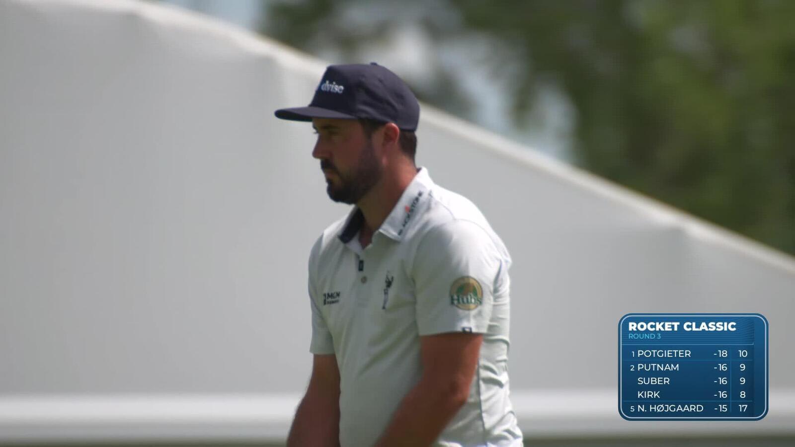Mark Hubbard makes birdie on No. 10 at Rocket Classic