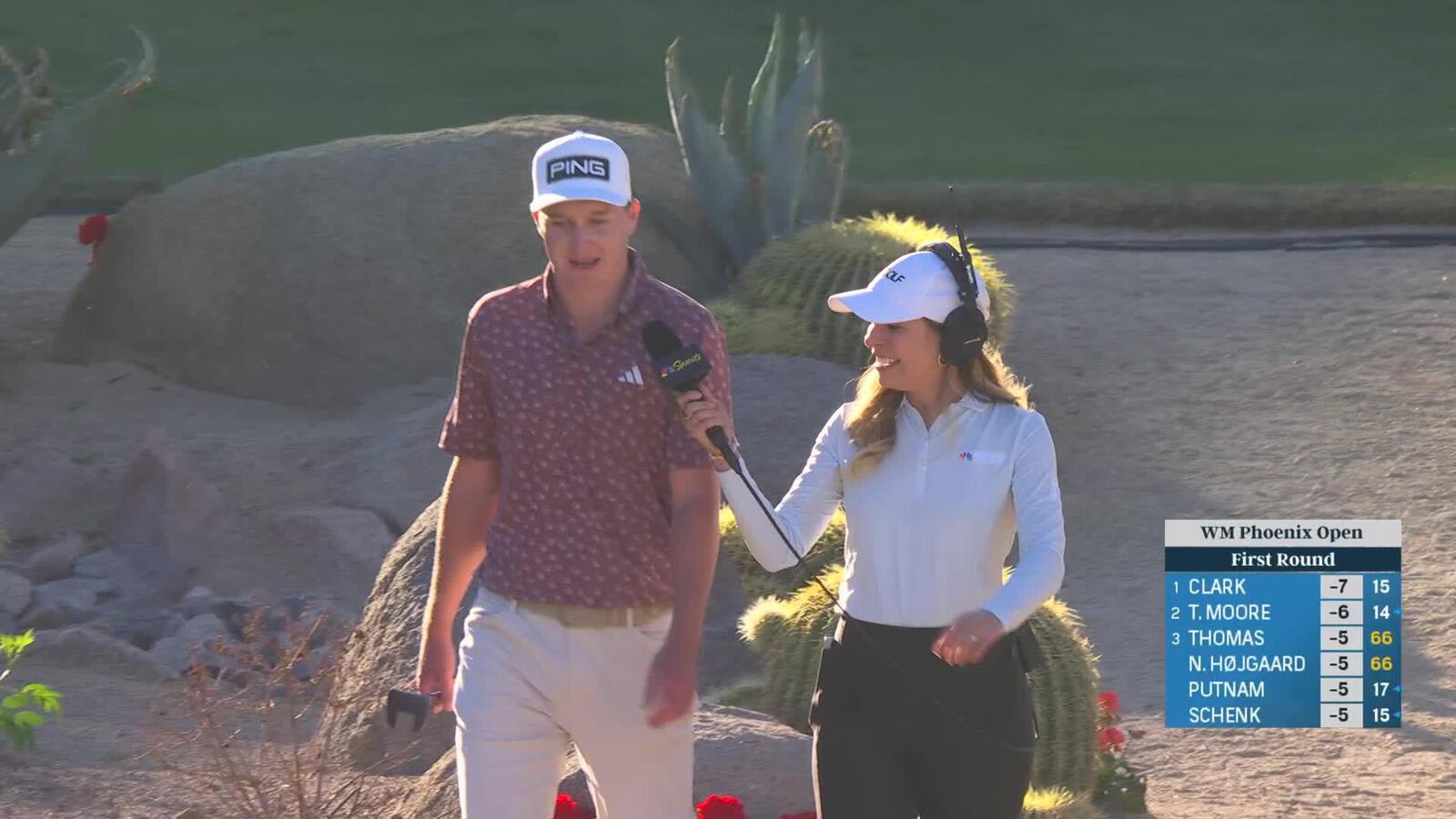 Matt McCarty mic’d up during Round 1 of WM Phoenix Open