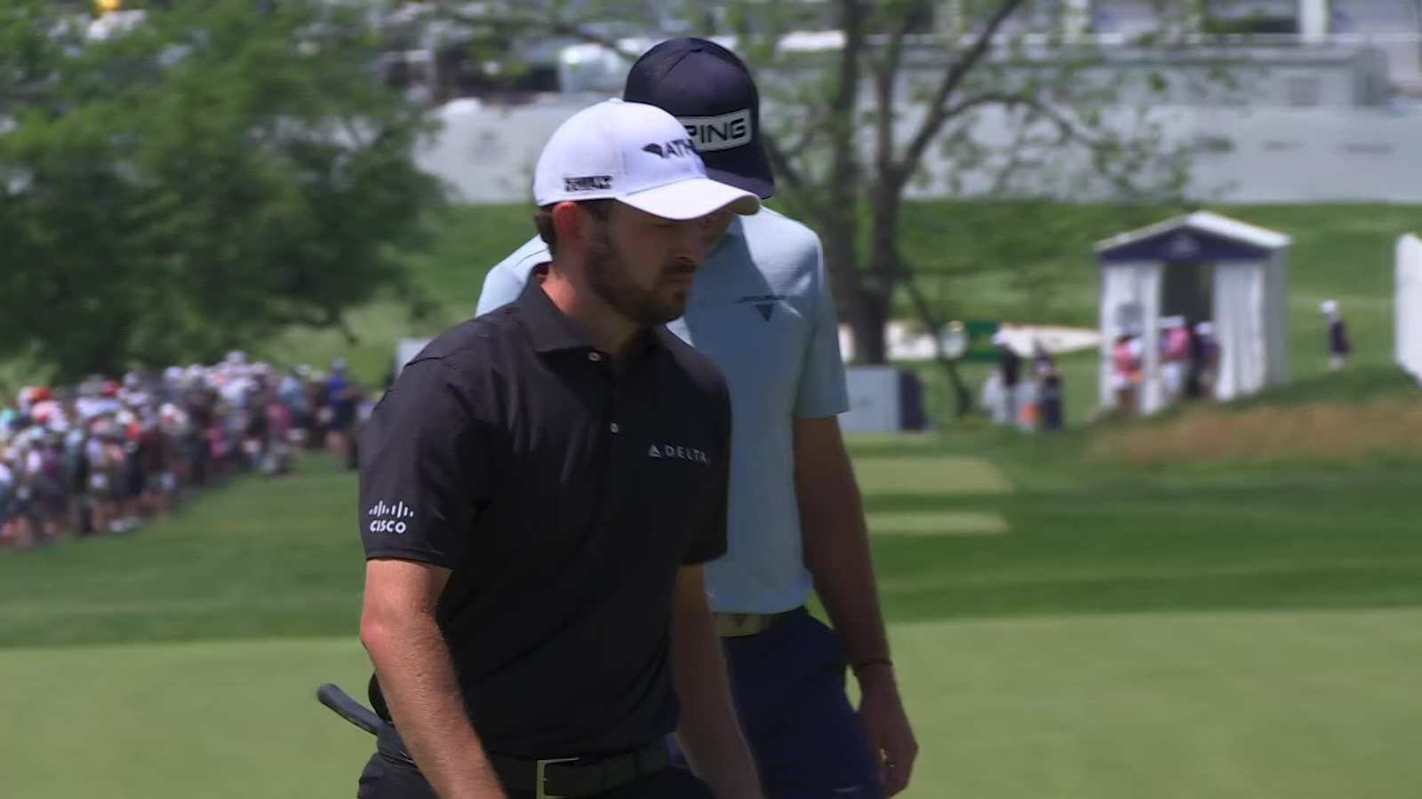 Patrick Cantlay makes birdie on No. 1 at Truist Championship