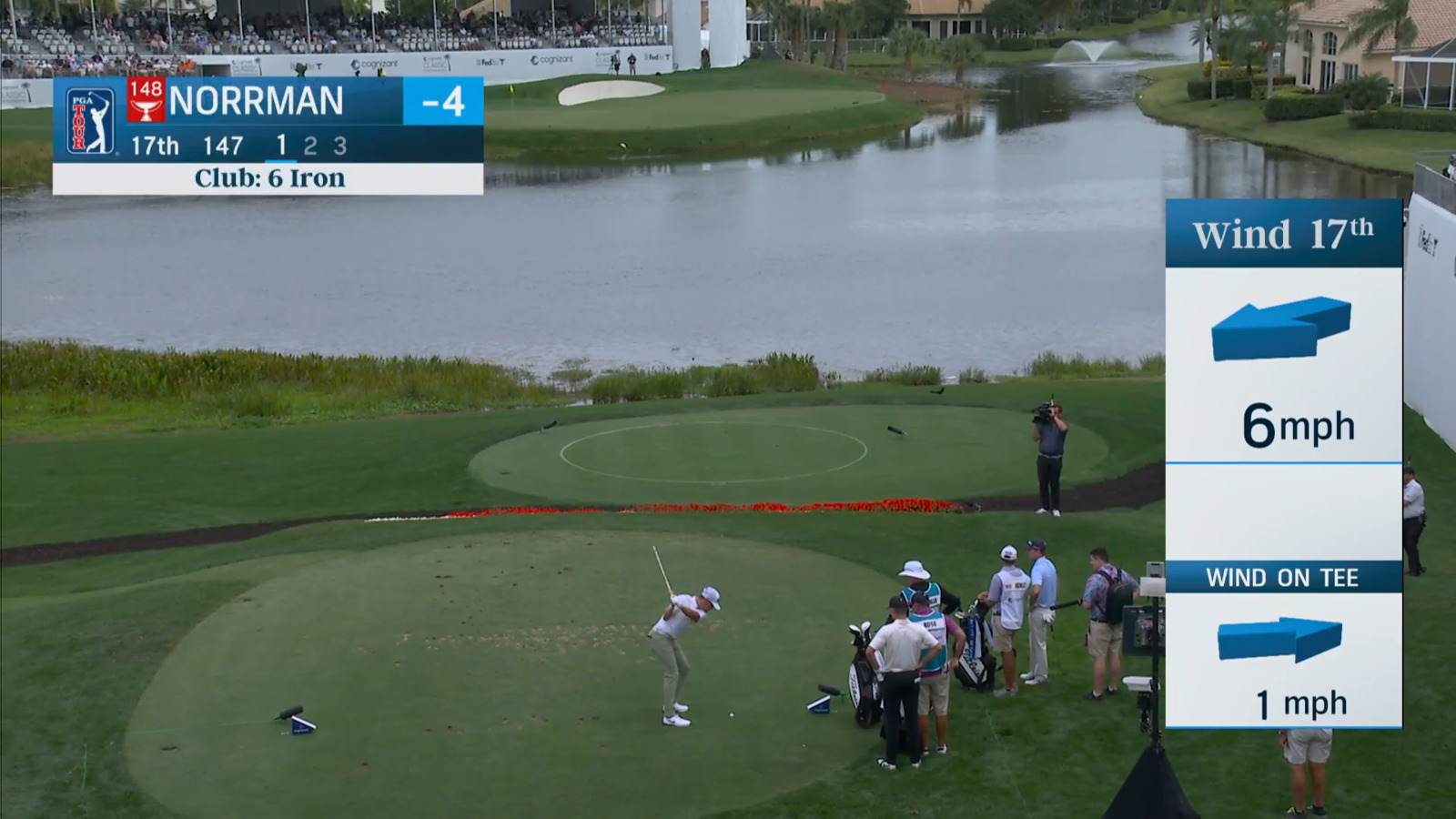 Vincent Norrman's tight tee shot leads to birdie at Cognizant Classic