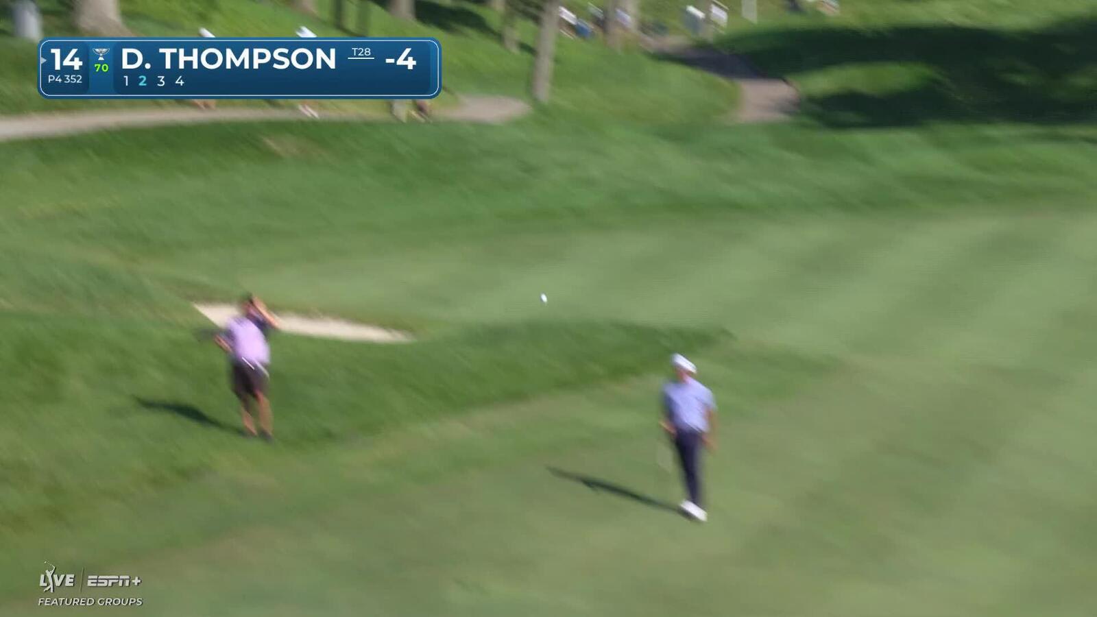 Davis Thompson makes birdie on No. 14 at John Deere