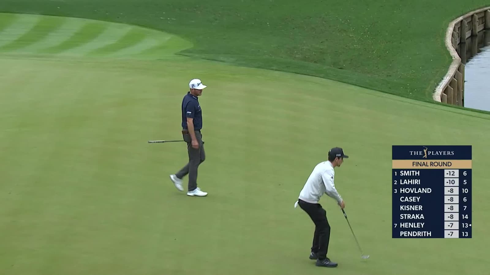 Taylor Pendrith's 50-foot, downhill birdie putt at THE PLAYERS