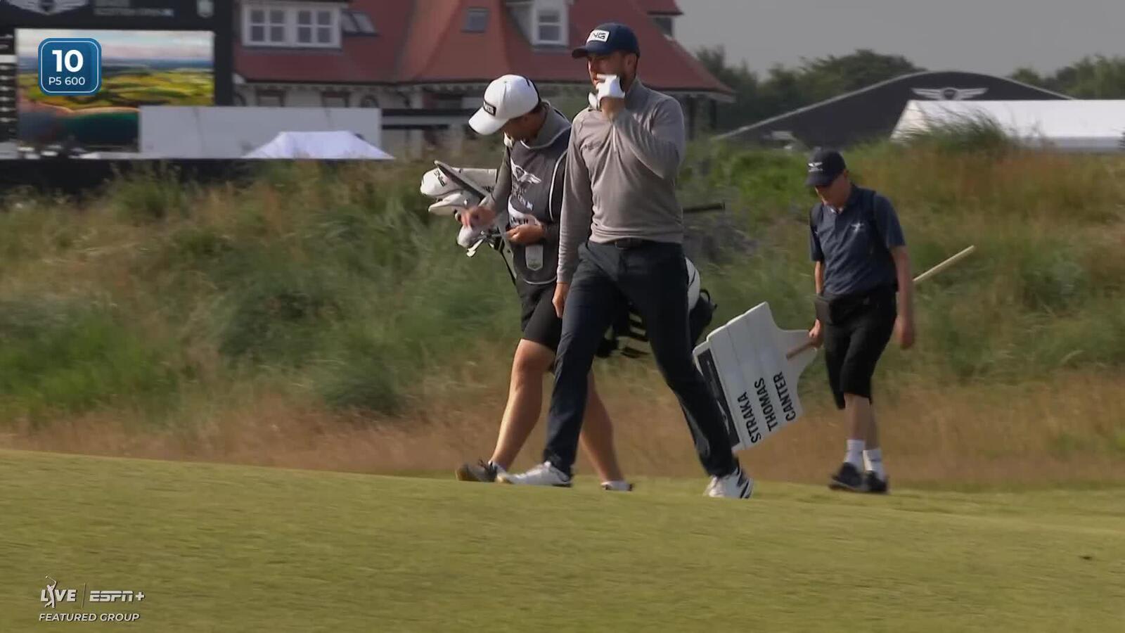 Laurie Canter makes birdie on No. 10 at Genesis Scottish Open