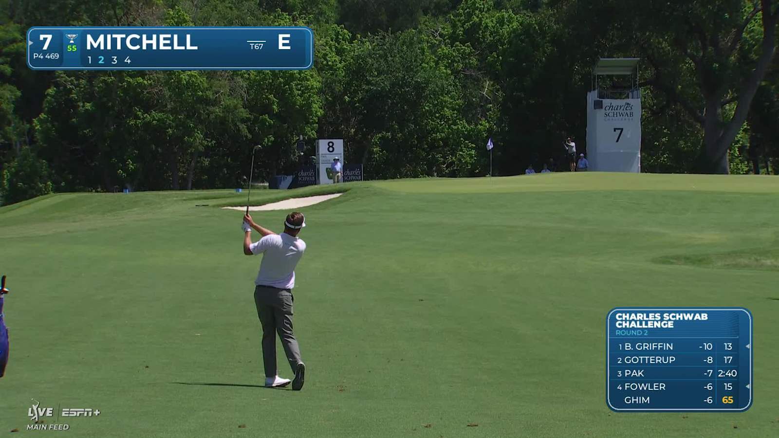 Keith Mitchell makes birdie on No. 7 at Charles Schwab