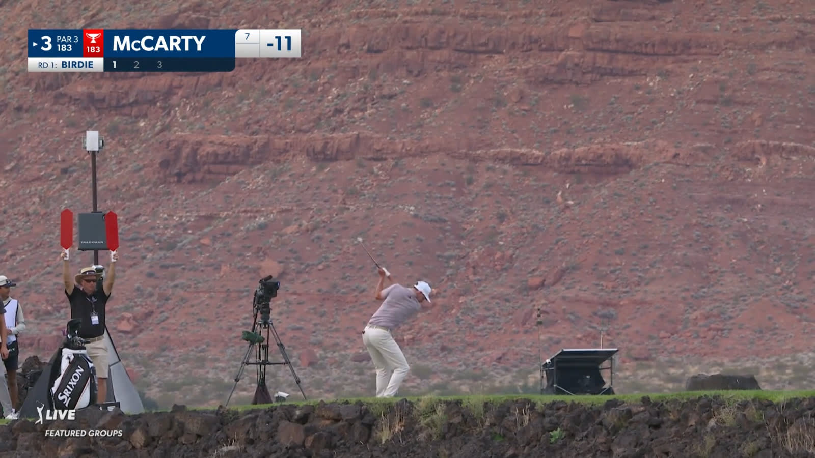 Matt McCarty uses nice tee shot to yield birdie at Black Desert