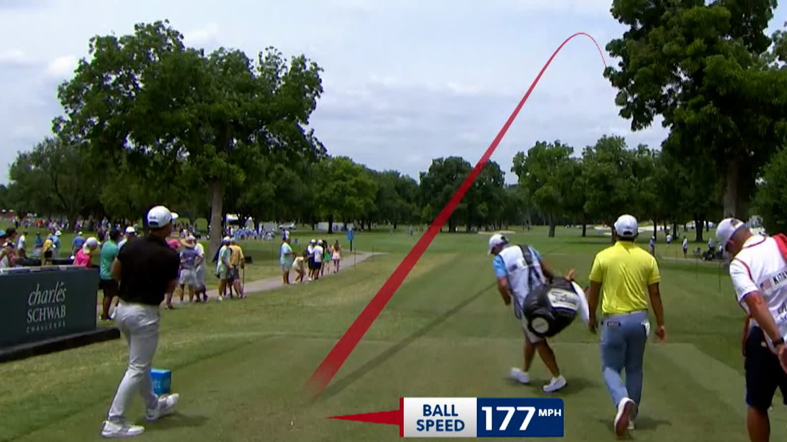 Leaders in driving from Charles Schwab Challenge