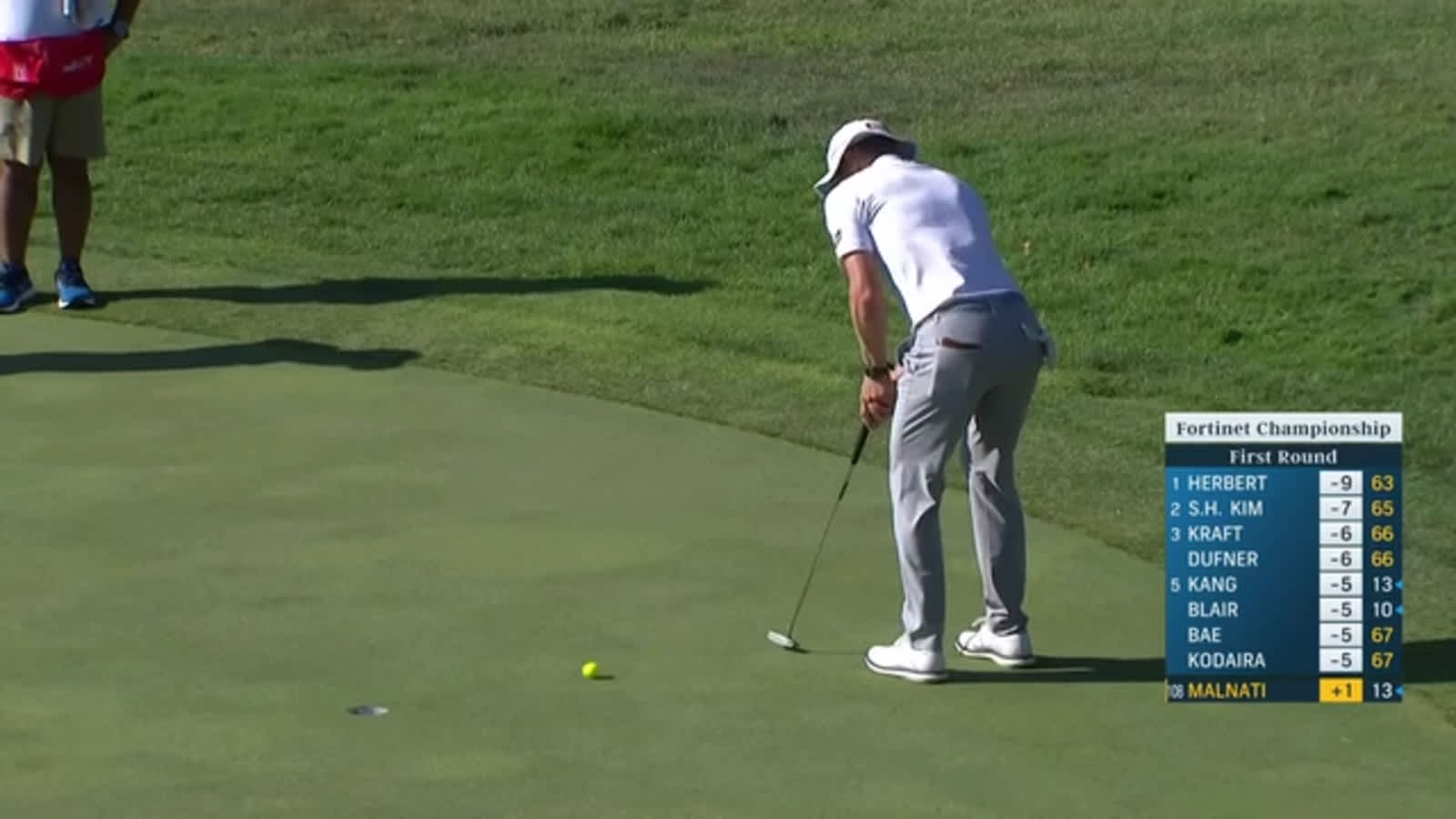 Peter Malnati makes short birdie putt at Fortinet Championship